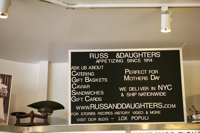 Russ & Daughters NYC, Bagels & Lox