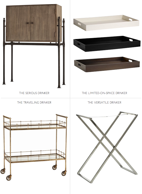 Bar cart, bar tray, bar furniture, modern bar cart, how to build a bar at home, designing you bar at home