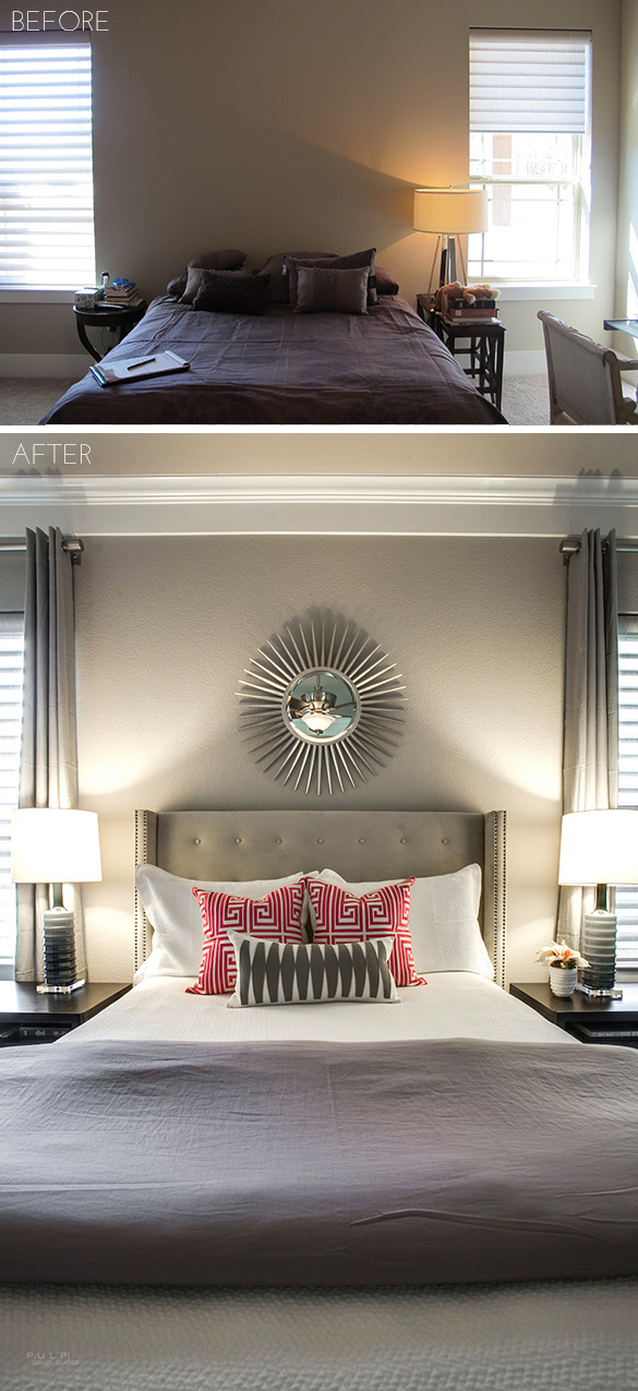 Before After Ponder Modern Master Bedroom Pulp Design