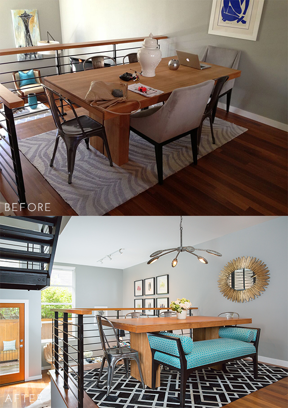 Before and After - Dining Room